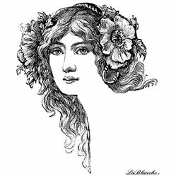 Floral Hair Do Stamp