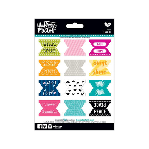 Illustrated Faith Fold It Stickers