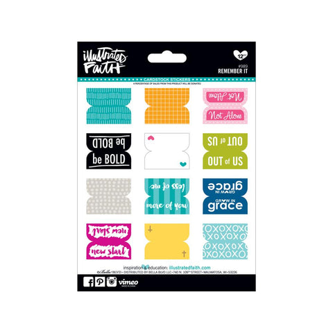 Illustrated Faith Remember It Stickers
