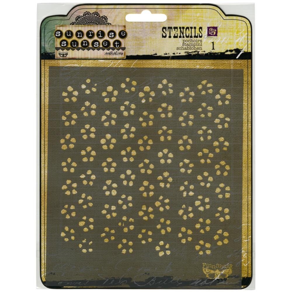 Finnabair Flower Stencil