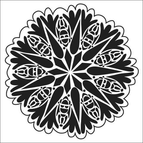 Mini Bug Doily Stencil