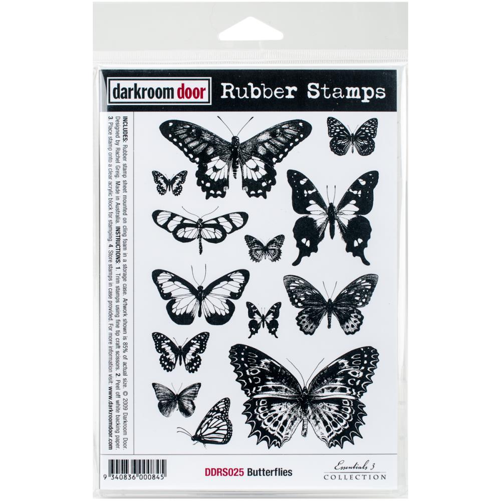 Darkroom Door Butterflies  Cling Stamps