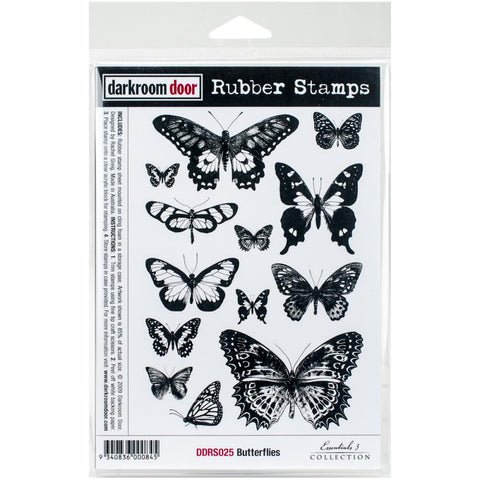 Darkroom Door Butterflies  Cling Stamps