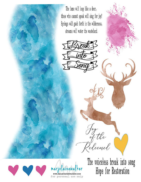 Streams in the Desert Bible Journaling Printable