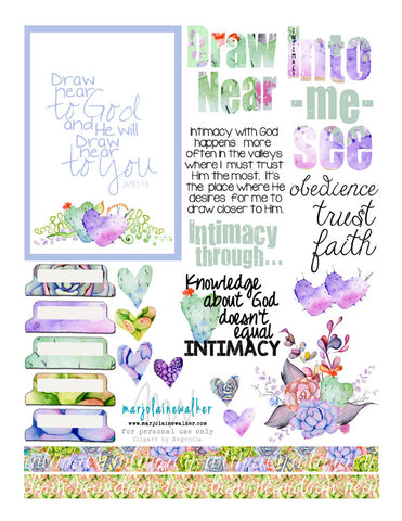 Draw Near Bible Journaling Printable