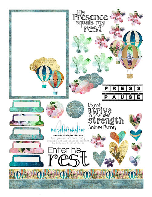 Rest in Him Bible Journaling Printable