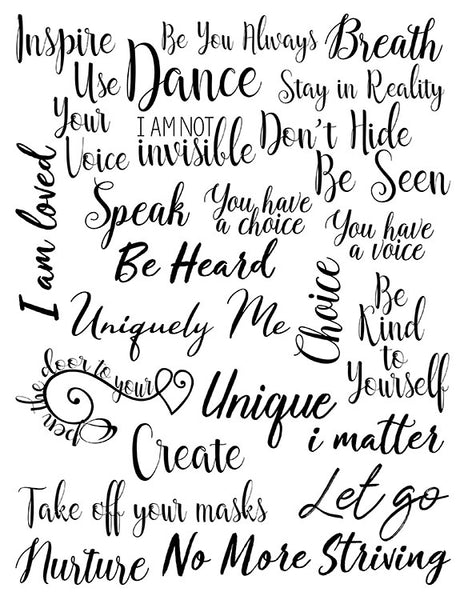 Words Sticker Sheets