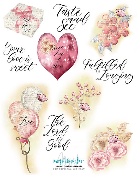 Sweet Love of God Bible Journaling Printable