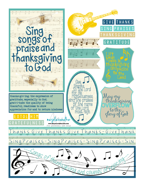 Thankful (2 pages)